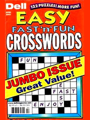 DELL'S BEST EASY FAST'N FUN CROSSWORDS magazine